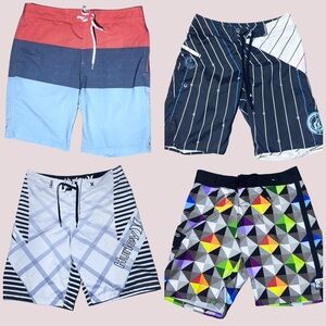 Bundle of 4 Men's‎ Board Shorts Set - M/L